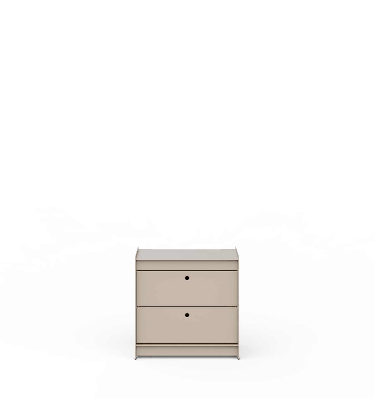 Plié Bedside Table 2 Short Drawers