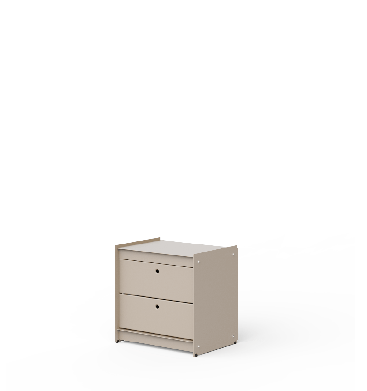 Plié Bedside Table 2 Short Drawers