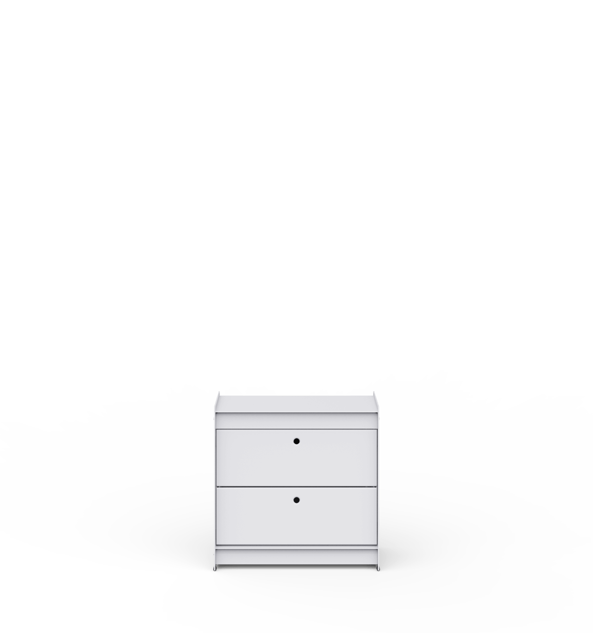 Plié Bedside Table 2 Short Drawers