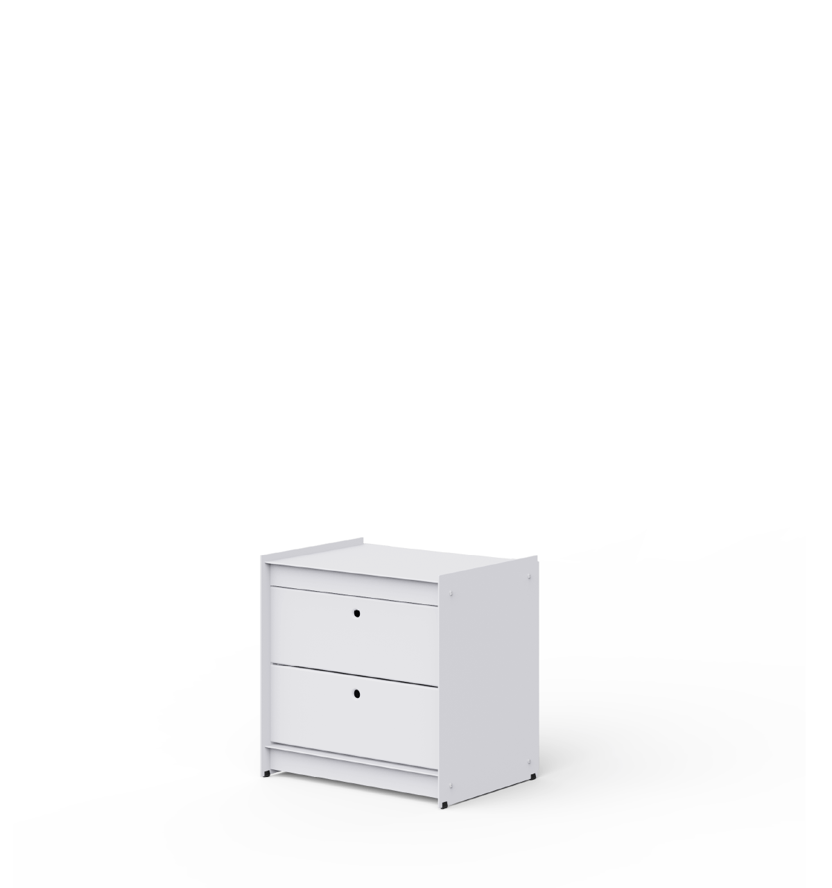 Plié Bedside Table 2 Short Drawers
