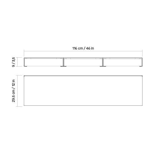 KGT Wall Drawers 3 Horizontal