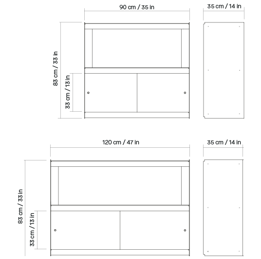 Plié Sideboard 2 Doors