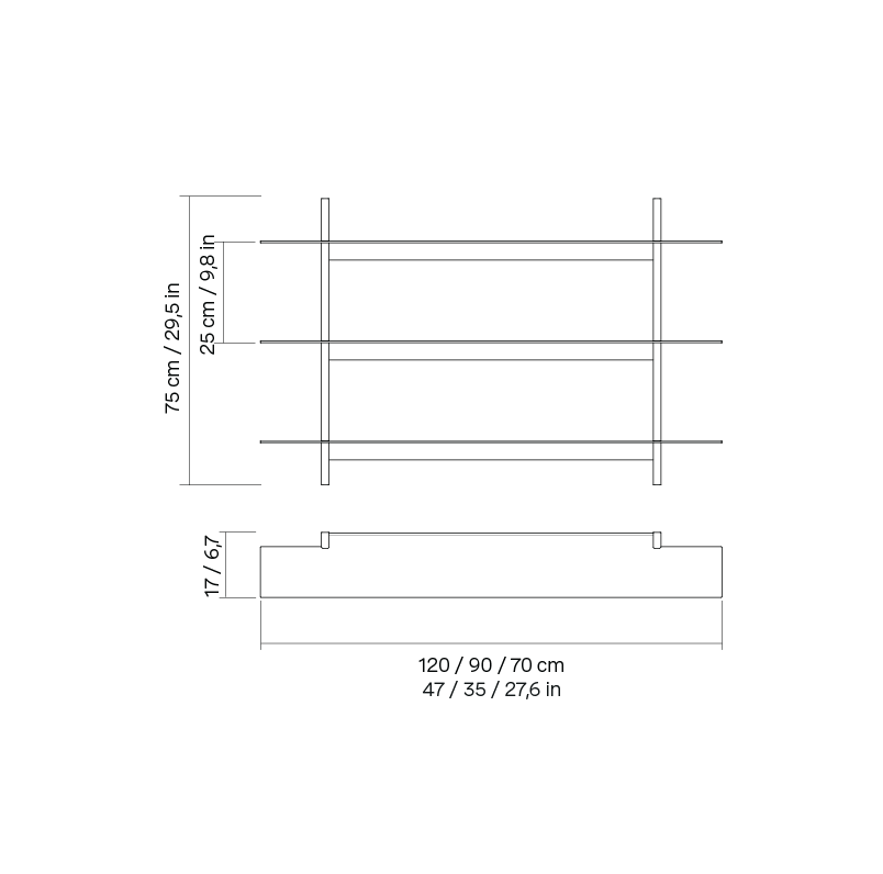 Plié Wall Shelves 3
