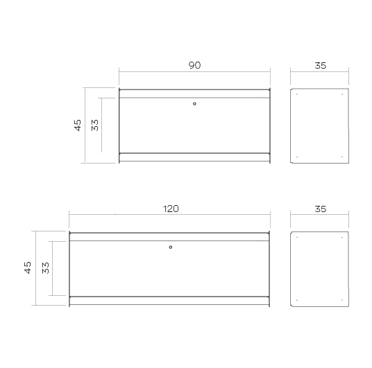 Plié Wall Unit 1 Tall Drawer