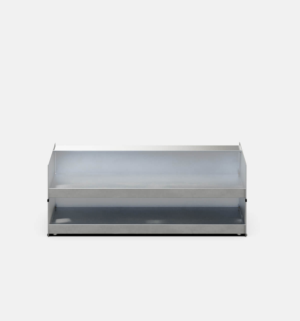 UTIL X JAK Shoe Rack Brushed Aluminium