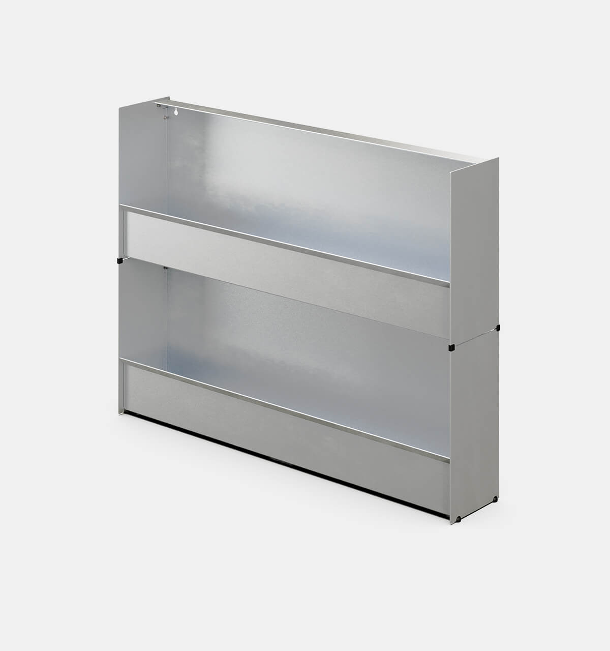 UTIL X JAK Shoe Rack Brushed Aluminium