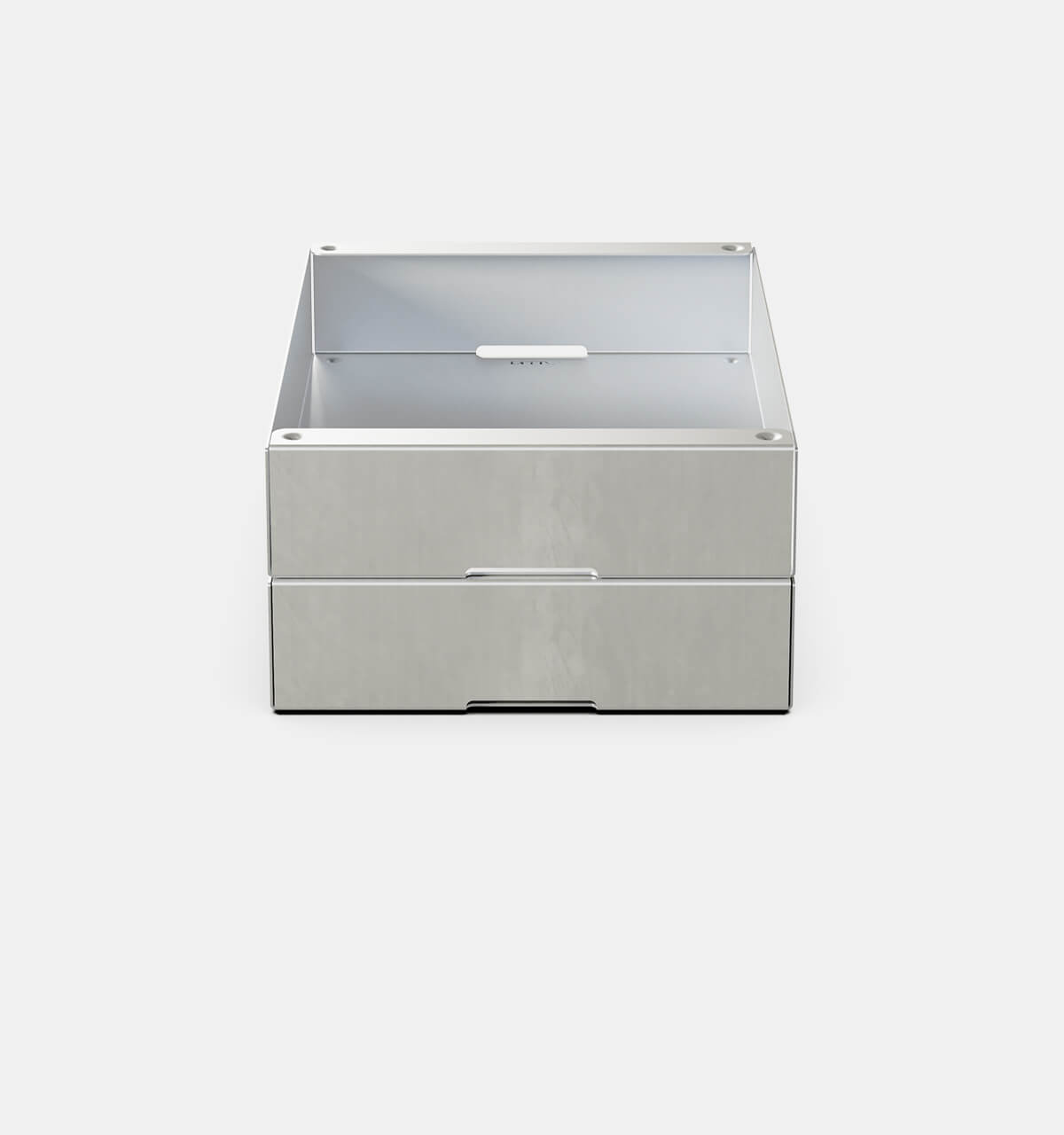 KGT Stackable Box Brushed Aluminium