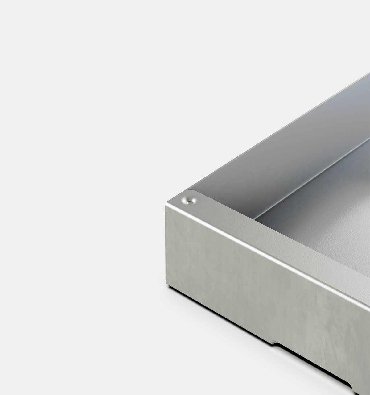 KGT Stackable Box Brushed Aluminium