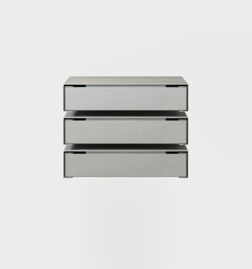 KGT Wall Drawers 3 Brushed Aluminium