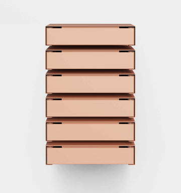 KGT Wall Drawers 6 Coral