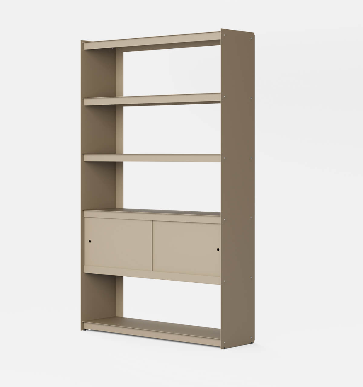 Plié Bookshelf 2 Doors Beige / 120 cm / 47 in