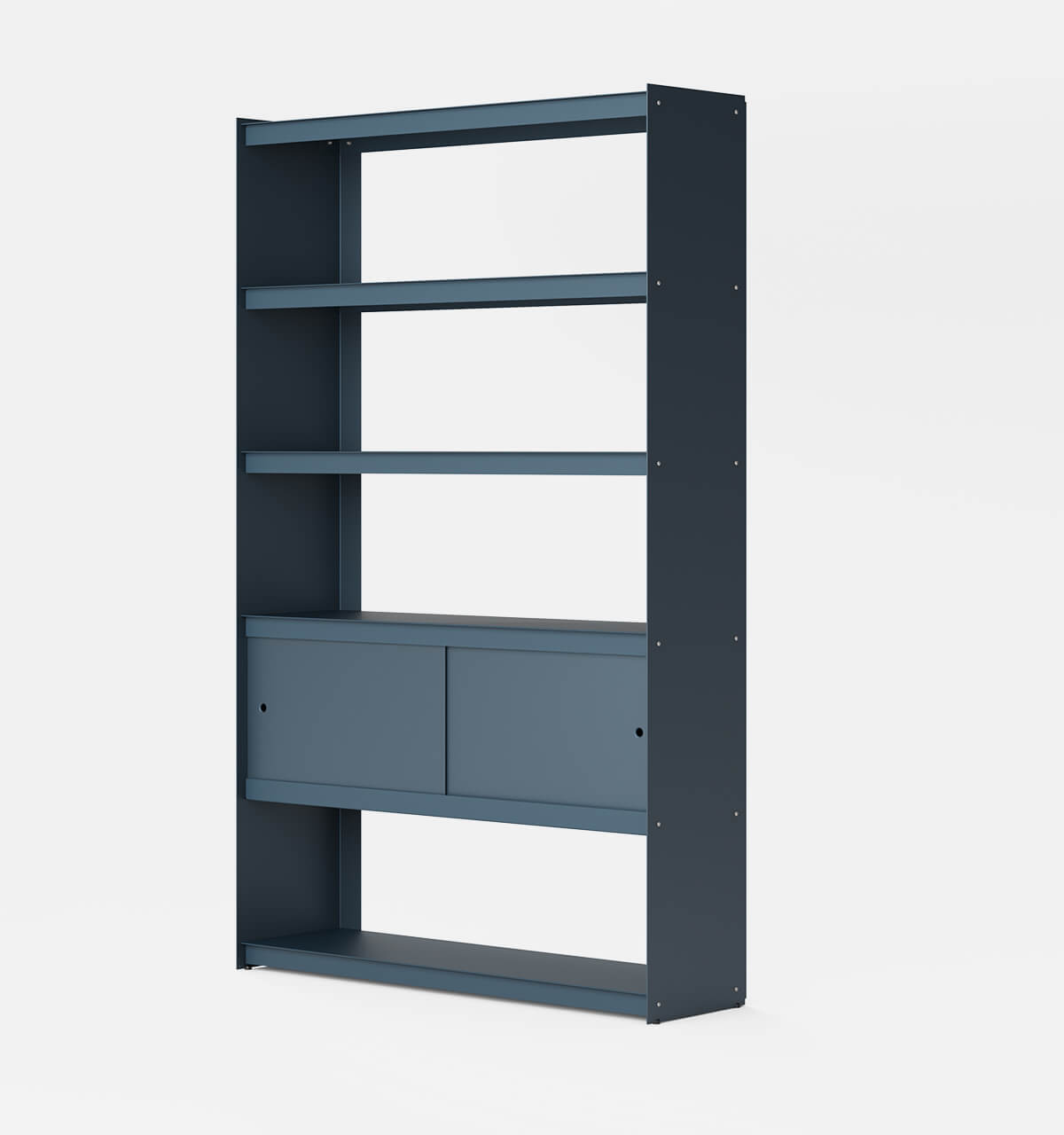 Plié Bookshelf 2 Doors Midnight Blue / 120 cm / 47 in
