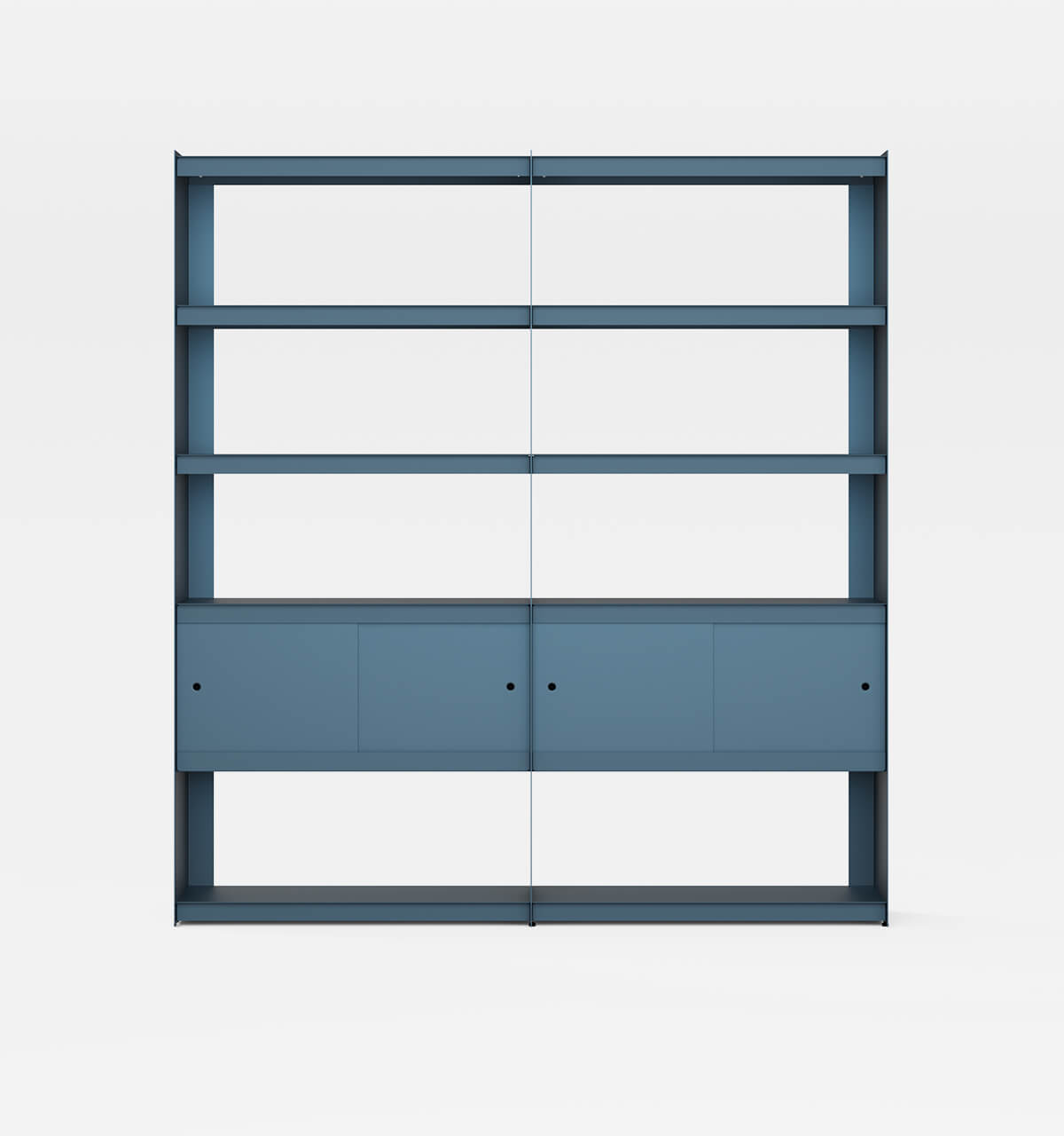 Plié Bookshelf Extension 4 Doors Midnight Blue / 180 cm / 70 in