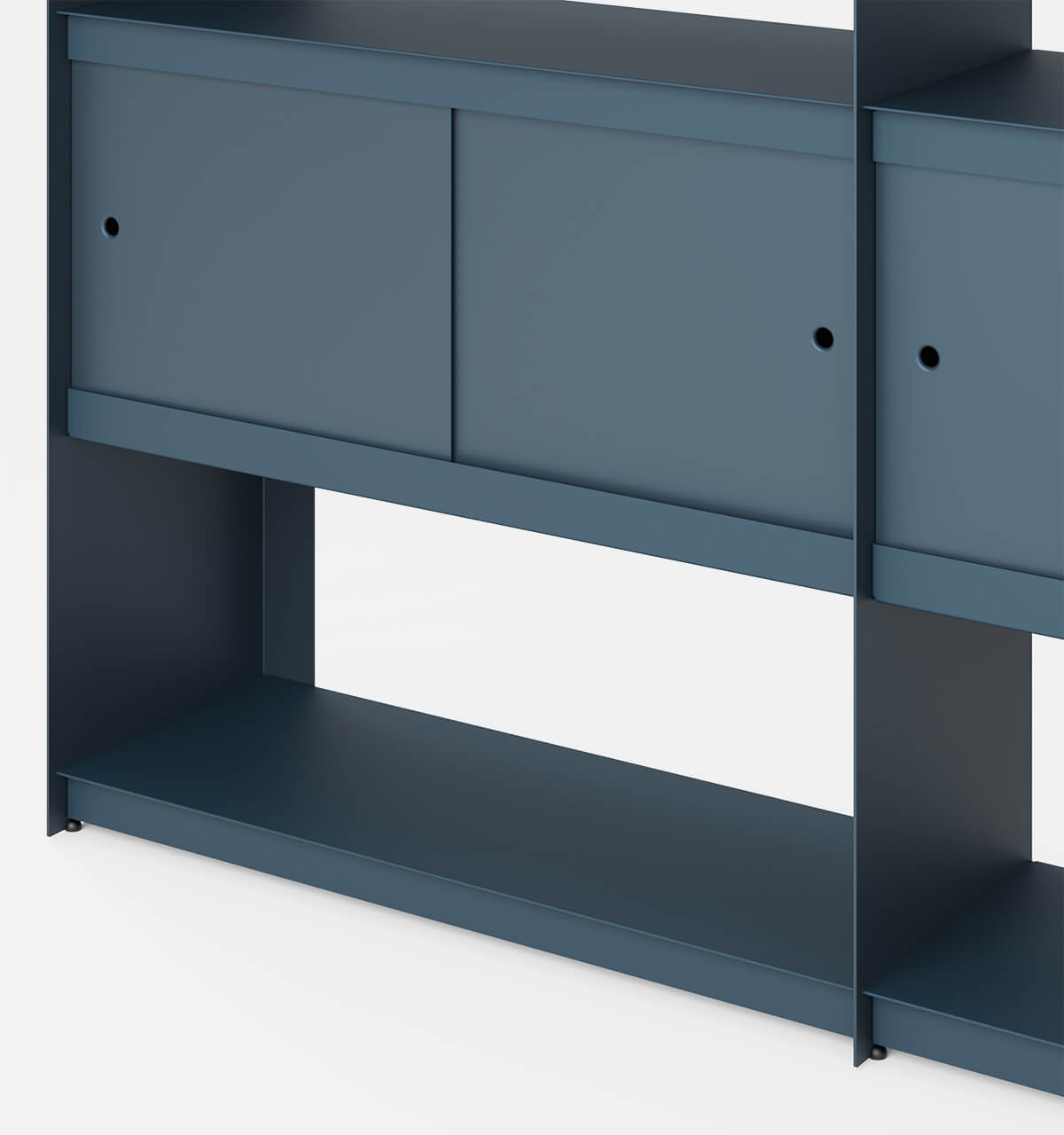 Plié Bookshelf Extension 4 Doors Midnight Blue / 180 cm / 70 in