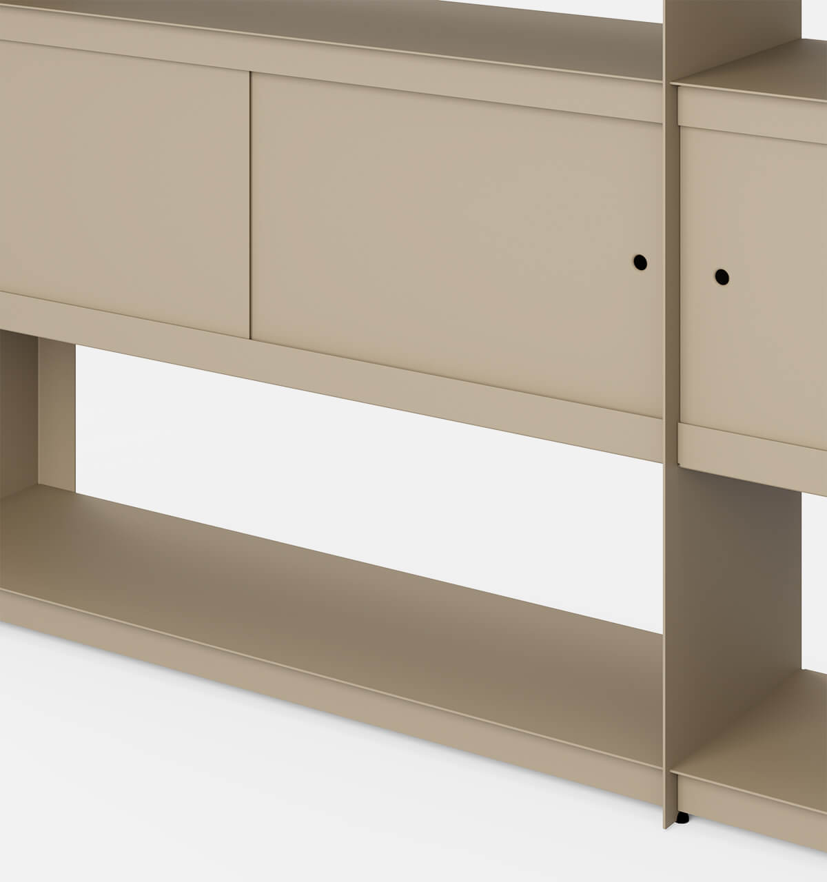 Plié Bookshelf Extension 4 Doors Beige / 240 cm / 94 in