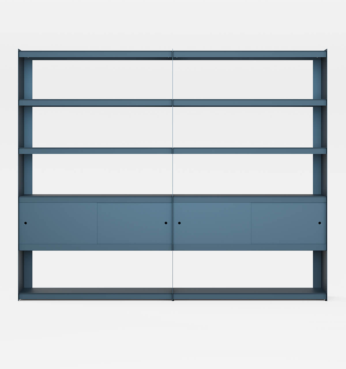 Plié Bookshelf Extension 4 Doors Midnight Blue / 240 cm / 94 in