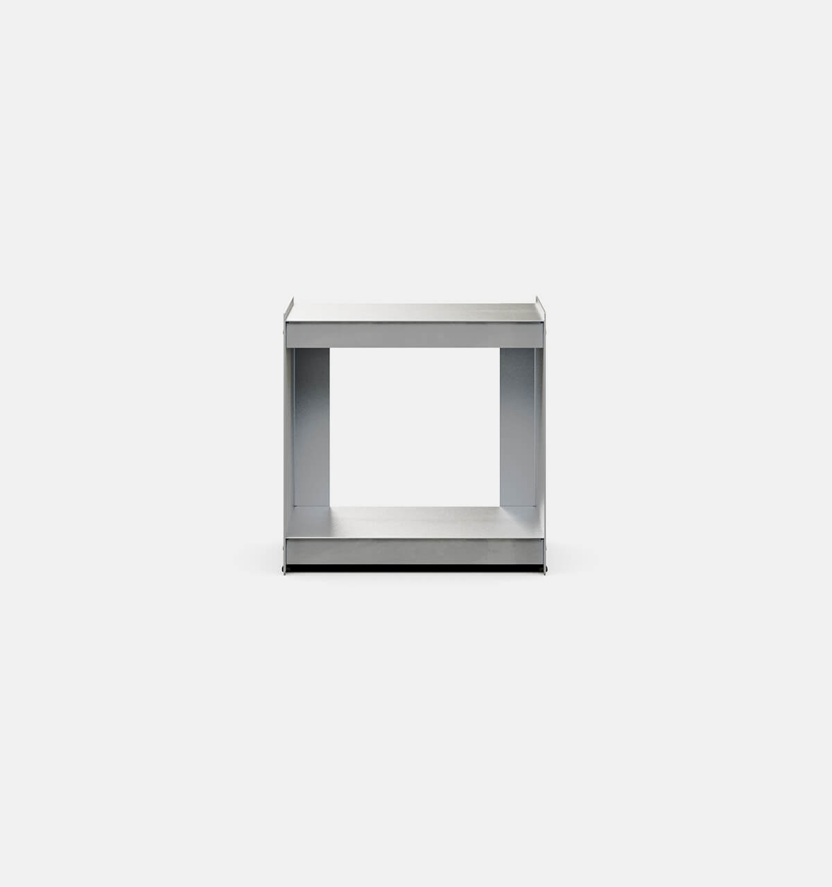 Plié Floor Unit Brushed Aluminium / 45 cm / 18 in