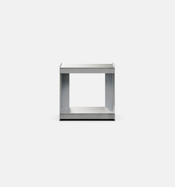 Plié Floor Unit Brushed Aluminium / 45 cm / 18 in