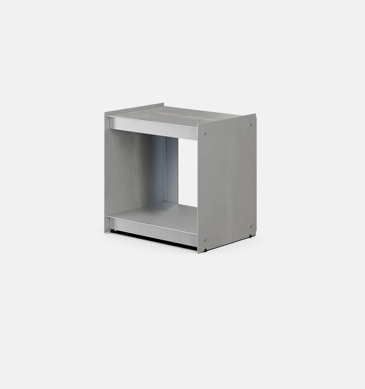 Plié Floor Unit Brushed Aluminium / 45 cm / 18 in