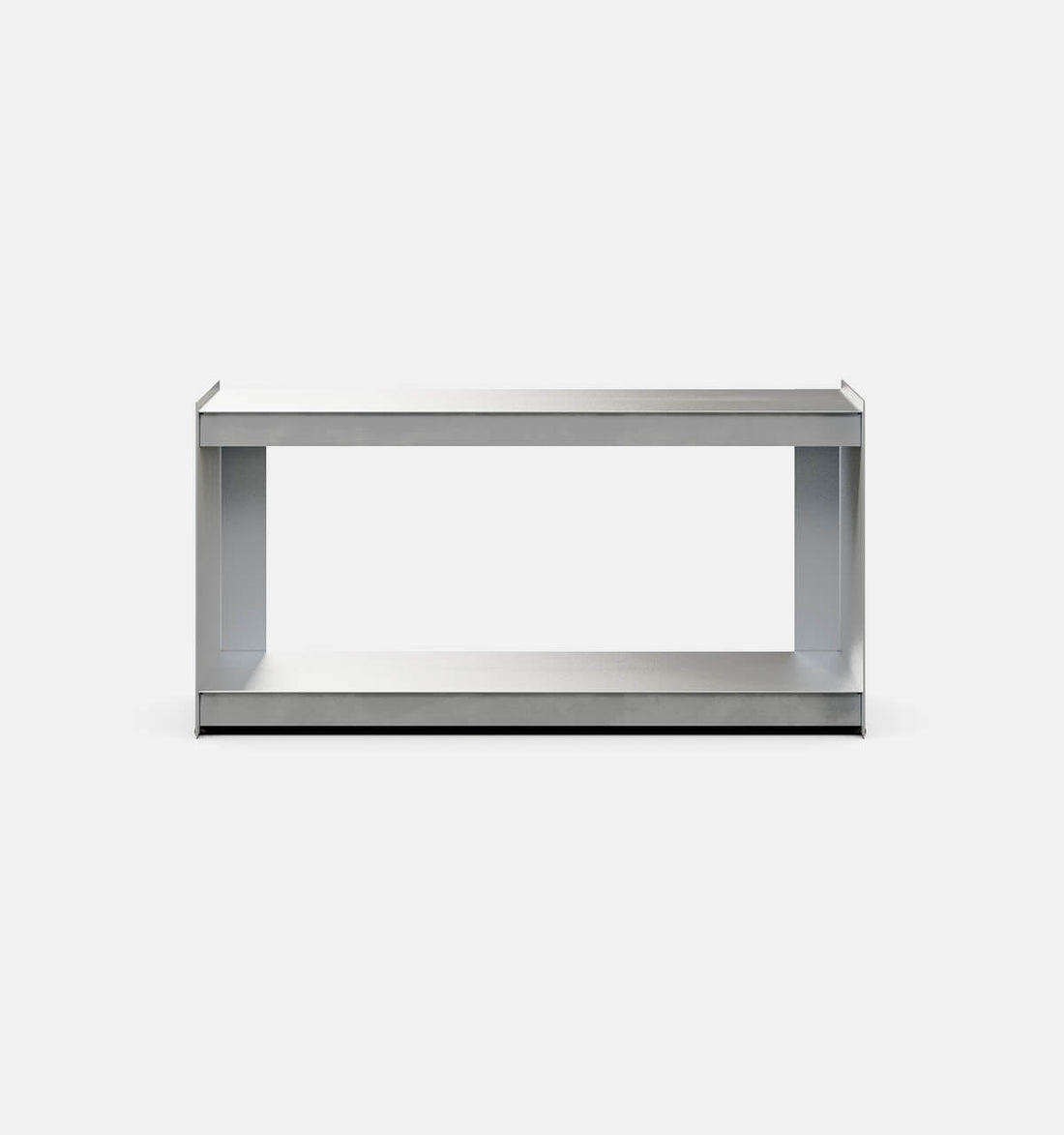 Plié Floor Unit Brushed Aluminium / 90 cm / 35 in