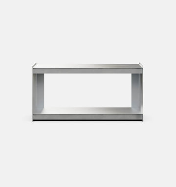 Plié Floor Unit Brushed Aluminium / 90 cm / 35 in