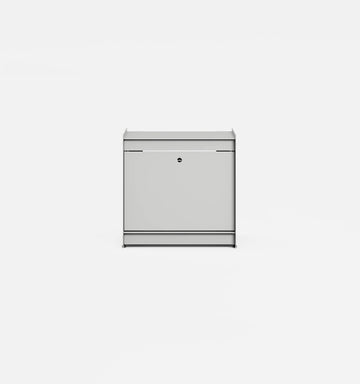 Plié Side Table 1 Tall Drawer Light Grey / 45 cm