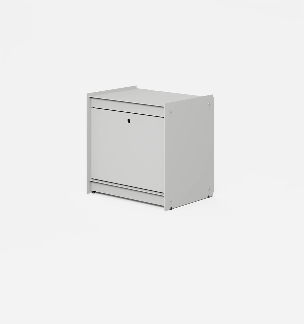 Plié Side Table 1 Tall Drawer Light Grey / 45 cm