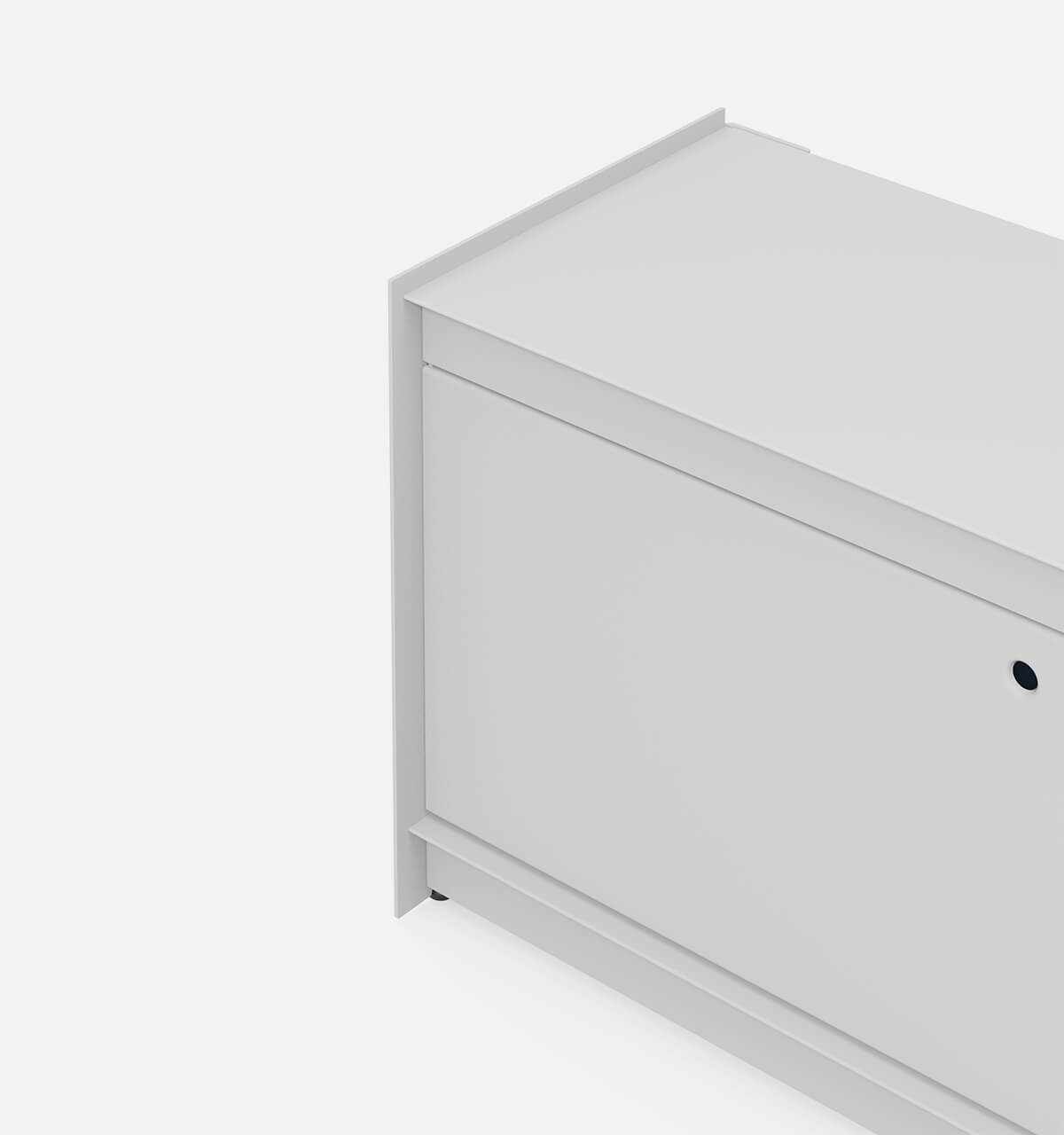 Plié Floor Unit 1 Tall Drawer Light Grey / 90 cm / 35 in