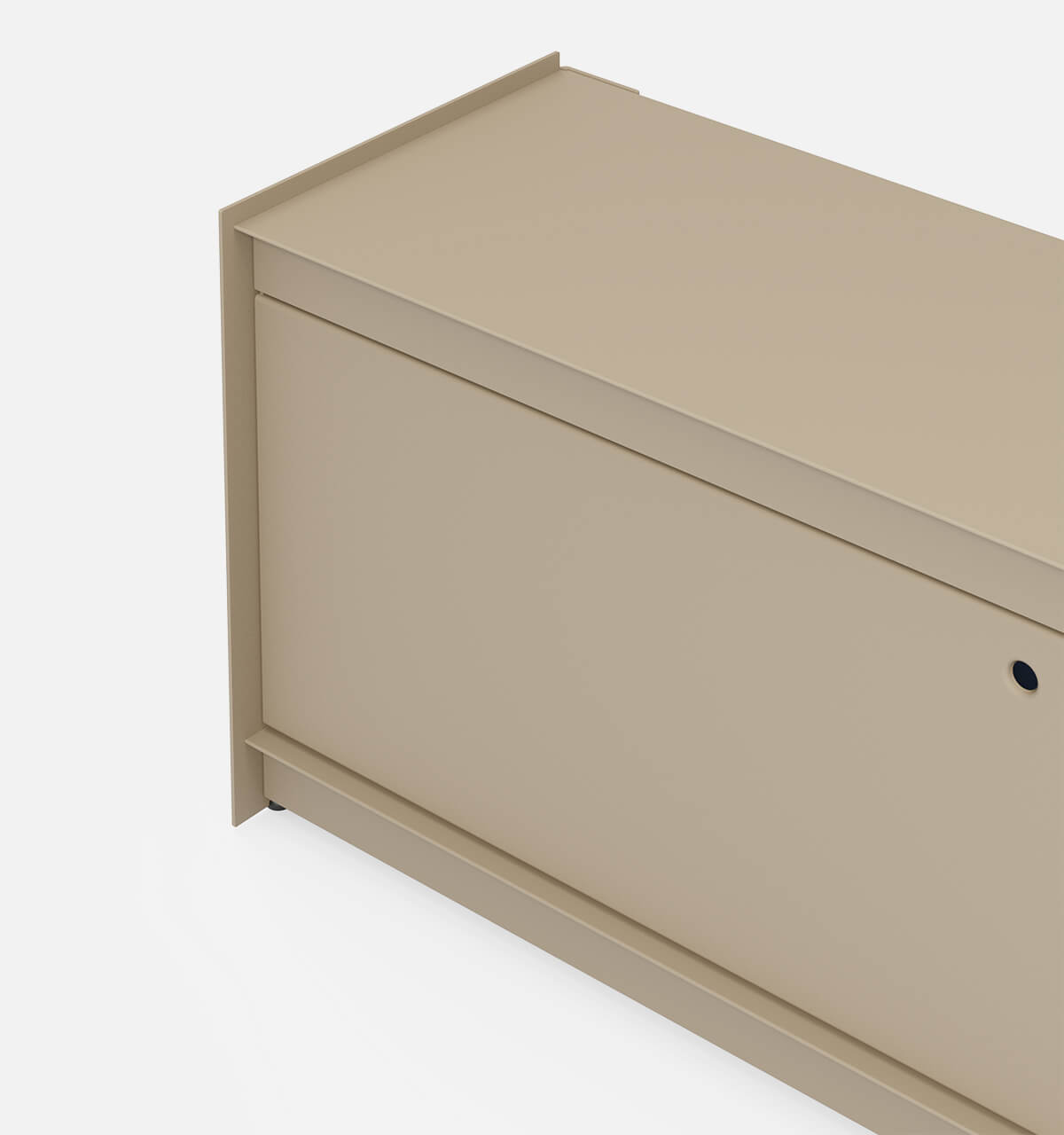Plié Floor Unit 1 Tall Drawer Beige / 120 cm / 47 in