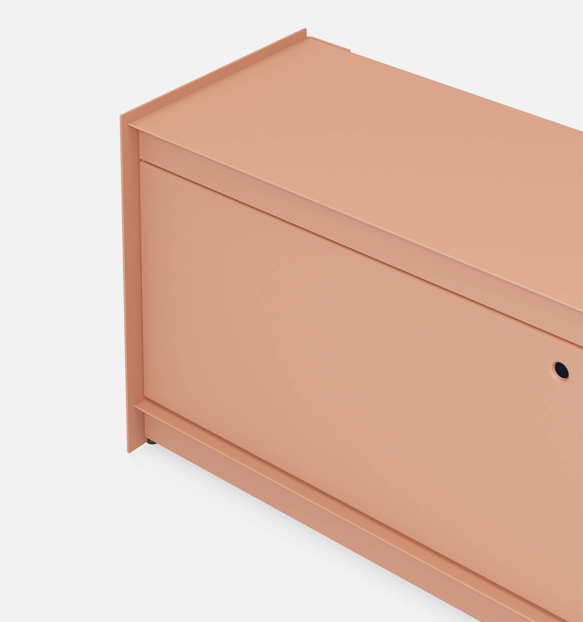 Plié Floor Unit 1 Tall Drawer Coral / 120 cm / 47 in