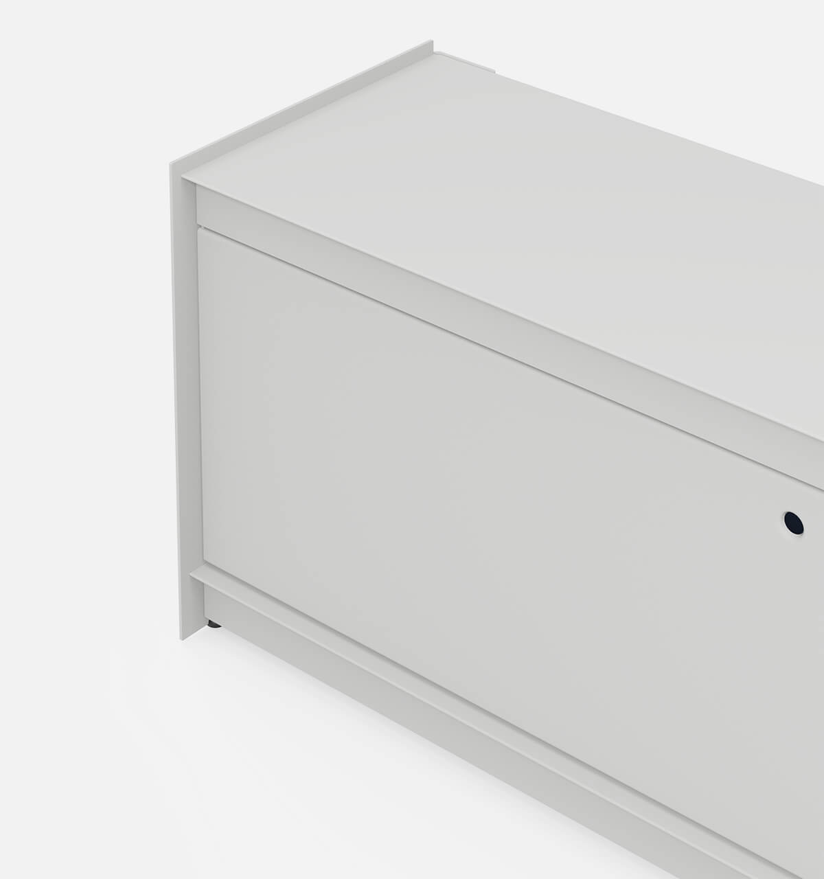 Plié Floor Unit 1 Tall Drawer Light Grey / 120 cm / 47 in