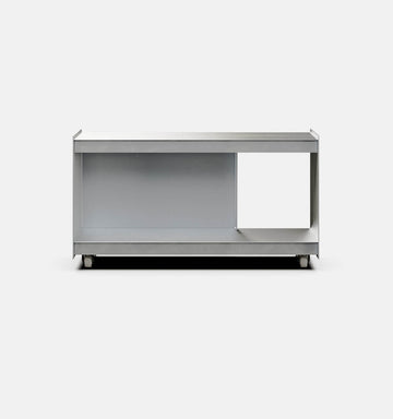 Plié Media Unit Brushed Aluminium / 90 cm / 35 in