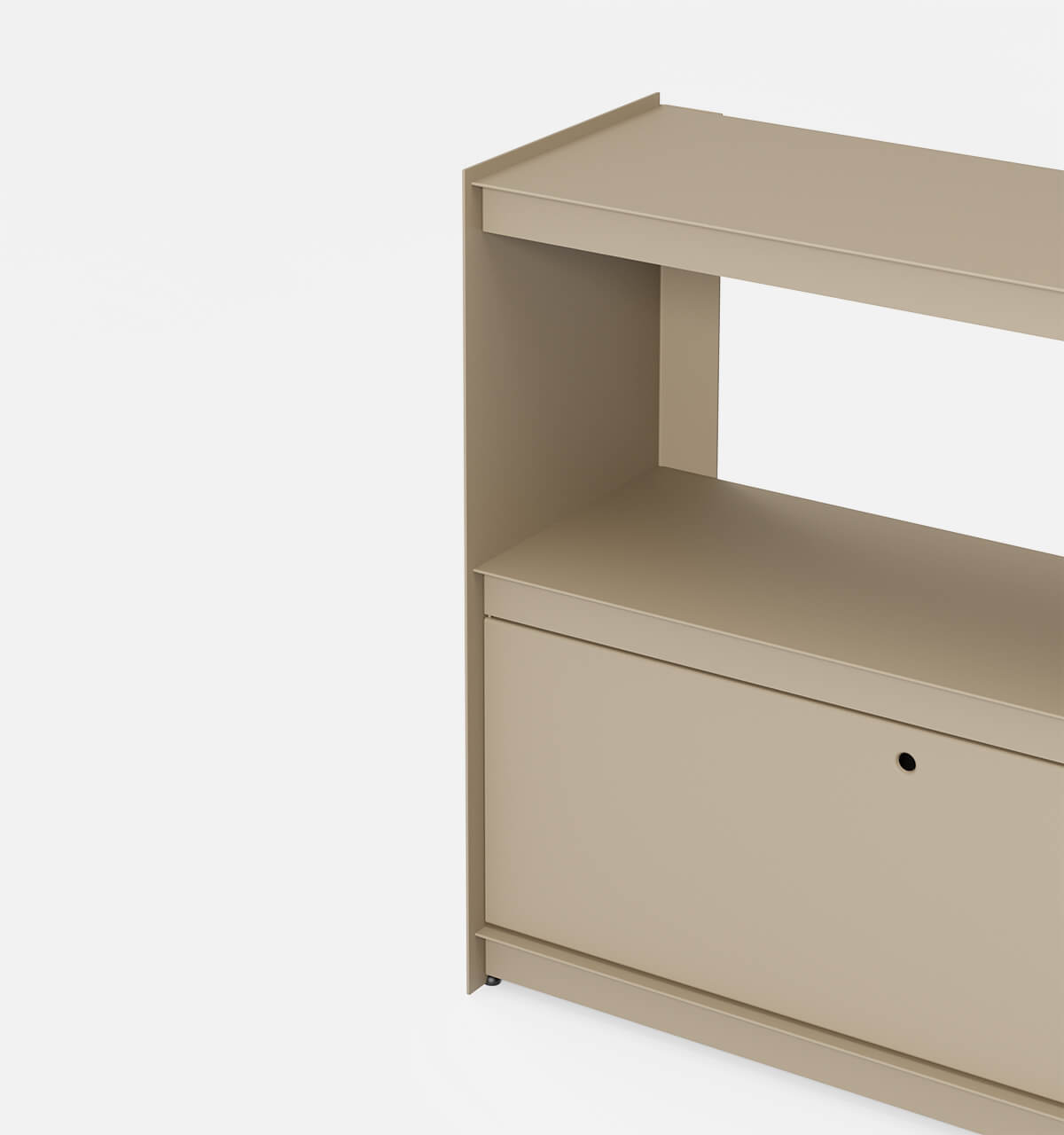 Plié Sideboard 1 Tall Drawer 90 cm / 35 in / Beige
