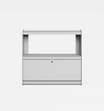 Plié Sideboard 1 Tall Drawer 90 cm / 35 in / Light Grey