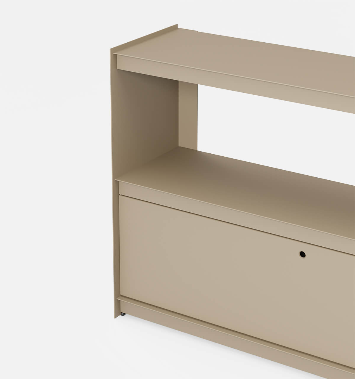 Plié Sideboard 1 Tall Drawer 120 cm / 47 in / Beige
