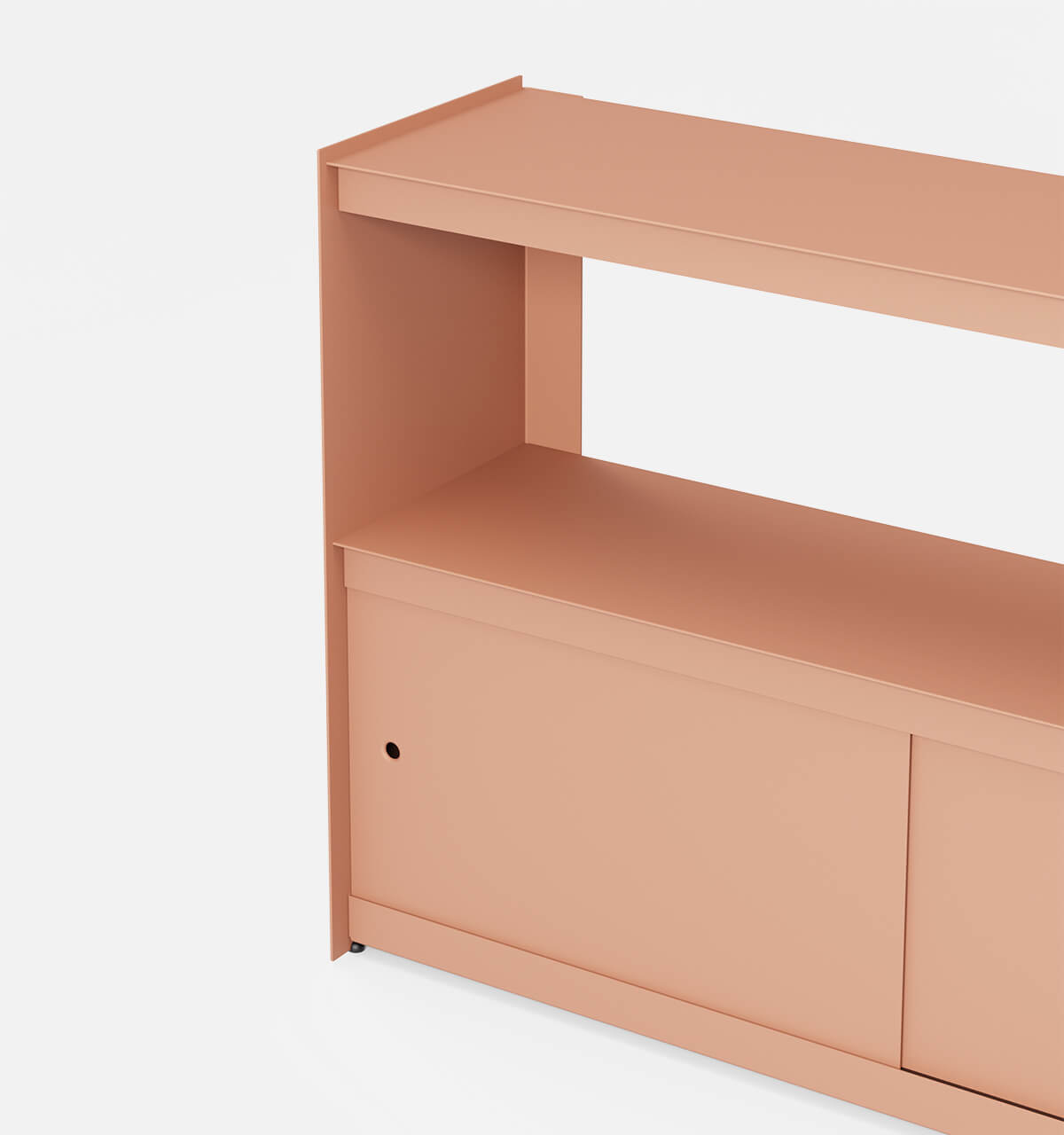 Plié Sideboard 2 Doors 120 cm / 47 in / Coral