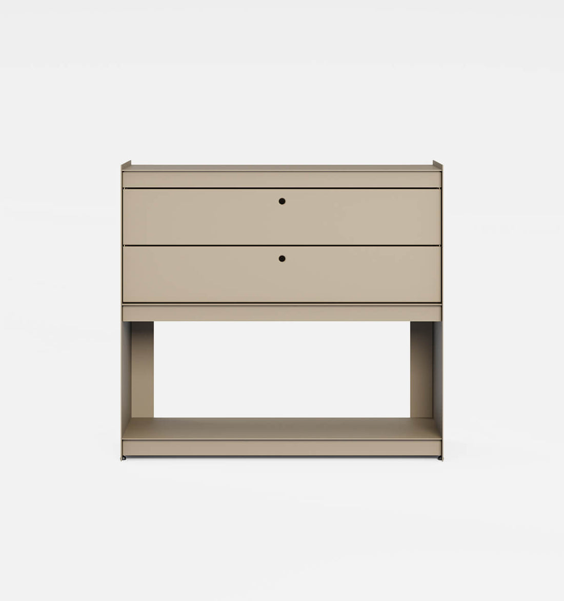 Plié Sideboard 2 Short Drawers 90 cm / 35 in / Beige