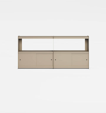 Plié Sideboard Extension 4 Doors 180 cm / 71 in / Beige