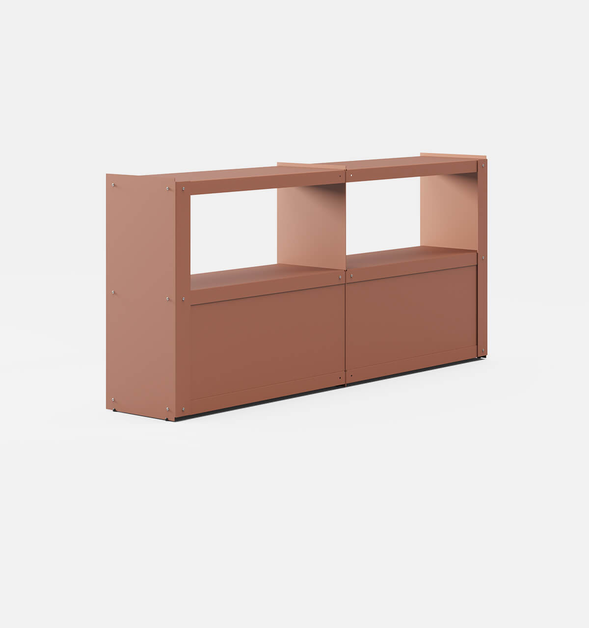 Plié Sideboard Extension 4 Doors 180 cm / 71 in / Coral