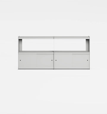 Plié Sideboard Extension 4 Doors 180 cm / 71 in / Light Grey