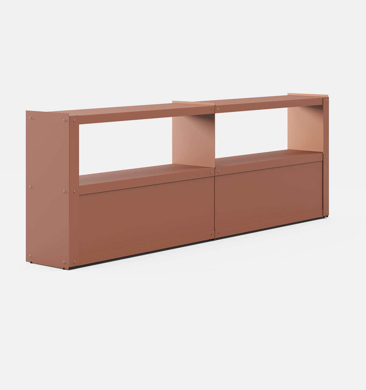 Plié Sideboard Extension 4 Doors 240 cm / 94 in / Coral