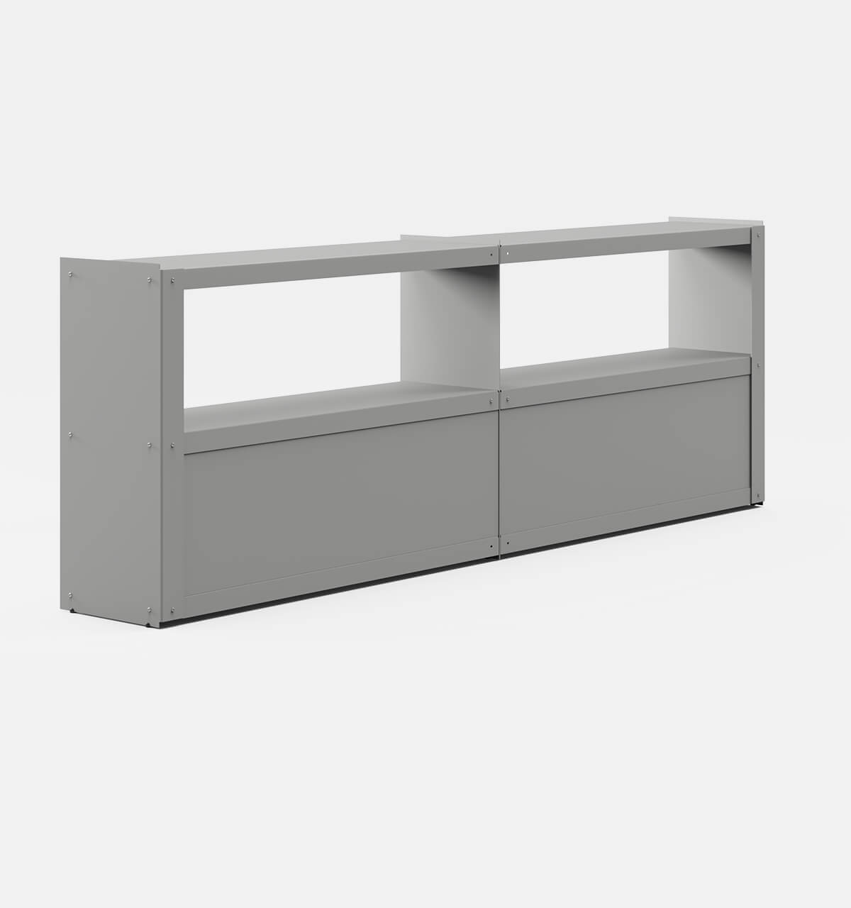 Plié Sideboard Extension 4 Doors 240 cm / 94 in / Light Grey