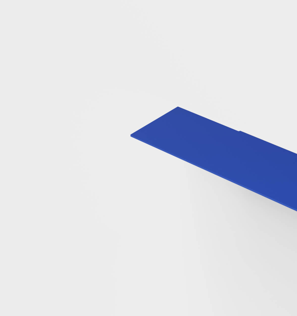 Plié Single Shelf Ultramarine / 75 cm / 29.5 in