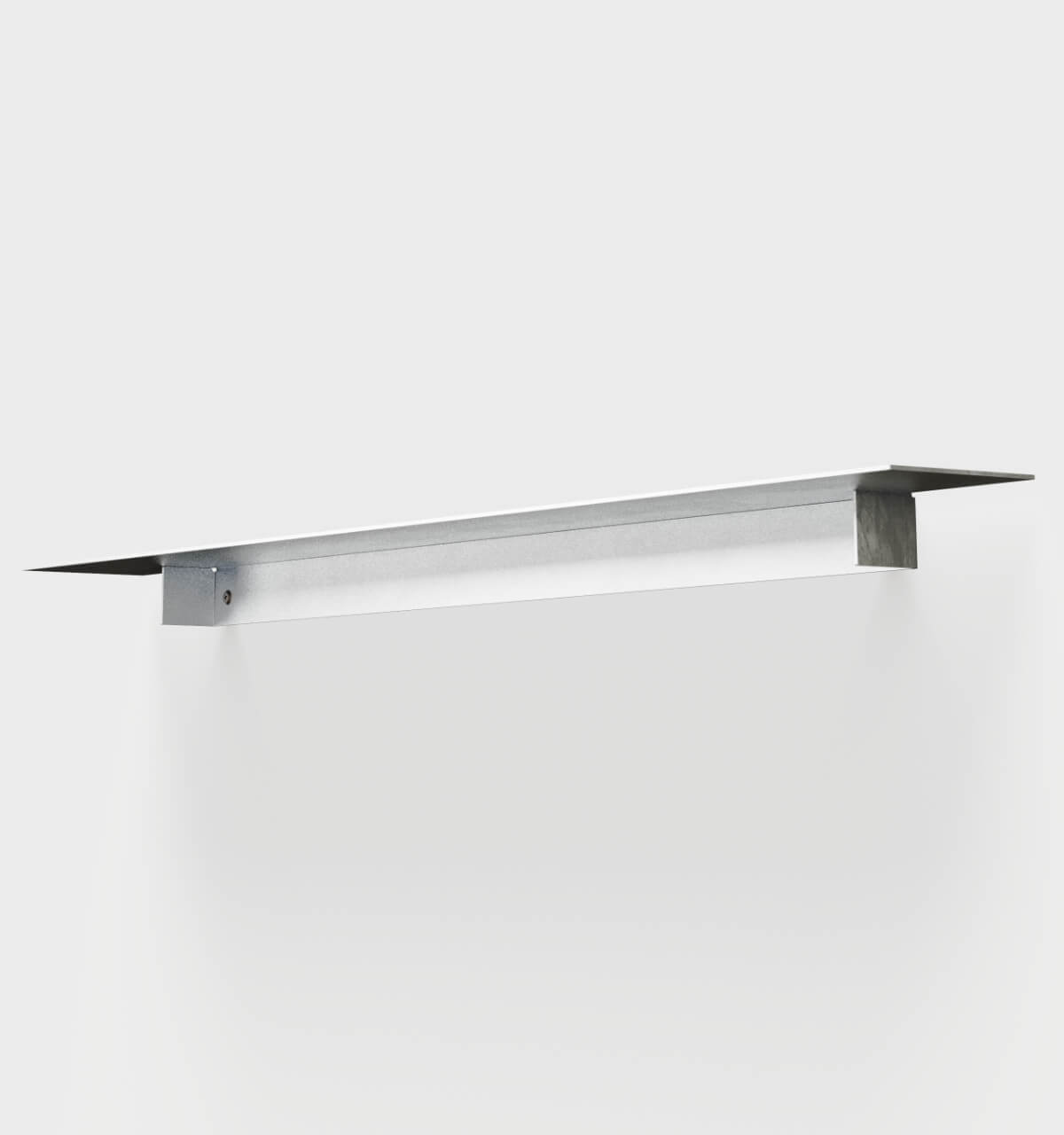 Plié Single Shelf Brushed Aluminium / 120 cm / 47 in