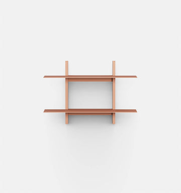 Plié Wall Shelves 2 Coral / 70 cm / 28 in