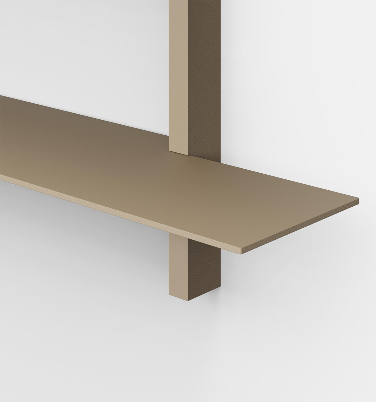 Plié Wall Shelves 2 Beige / 120 cm / 47 in