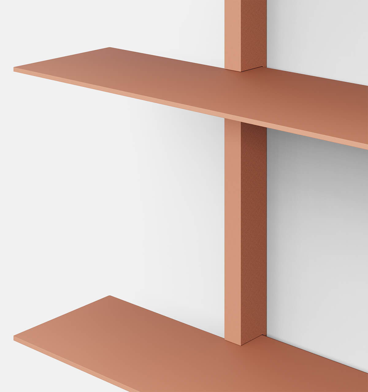 Plié Wall Shelves 3 Coral / 70 cm / 28 in