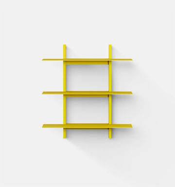 Plié Wall Shelves 3 Yellow / 70 cm / 28 in