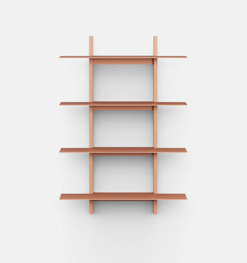 Plié Wall Shelves 4 Coral / 70 cm / 28 in