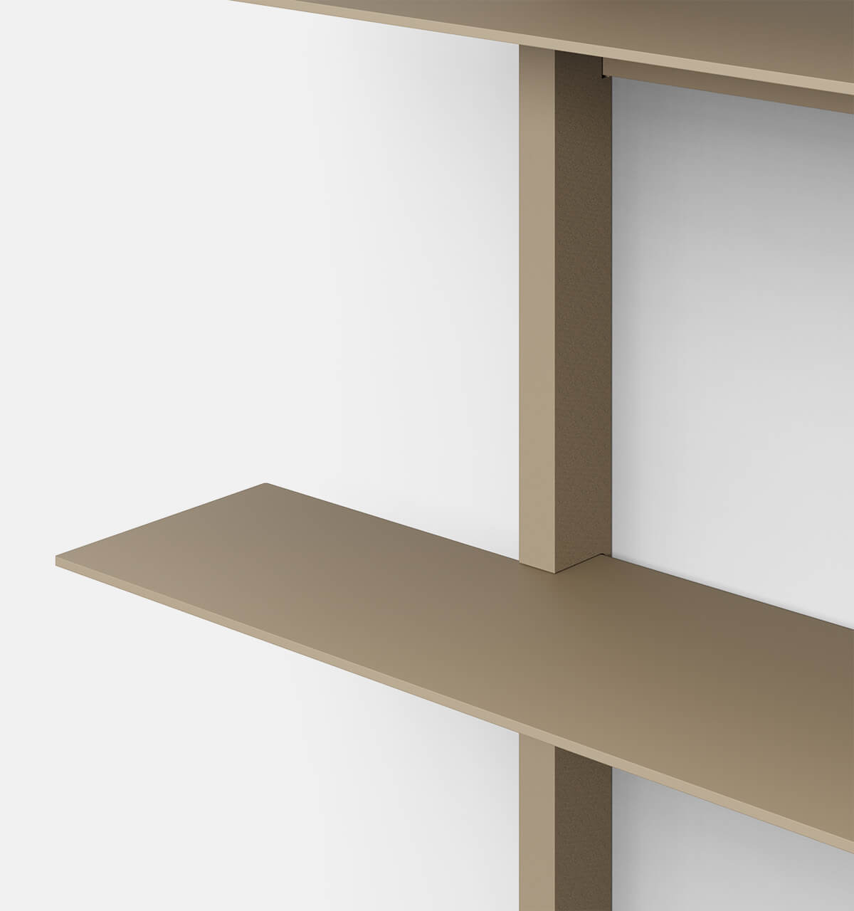 Plié Wall Shelves 4 Beige / 90 cm / 35 in
